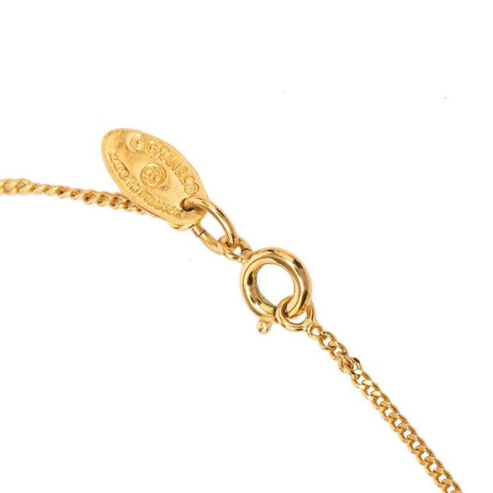 CHANEL Gold Logo Necklace - Picture 4 of 5